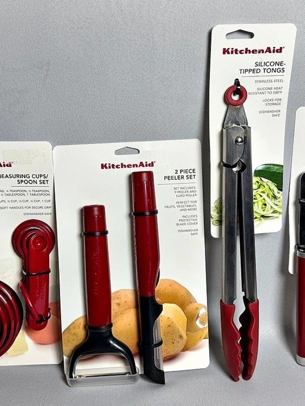6 Piece KitchenAid Kitchen Tool Set Red NWT